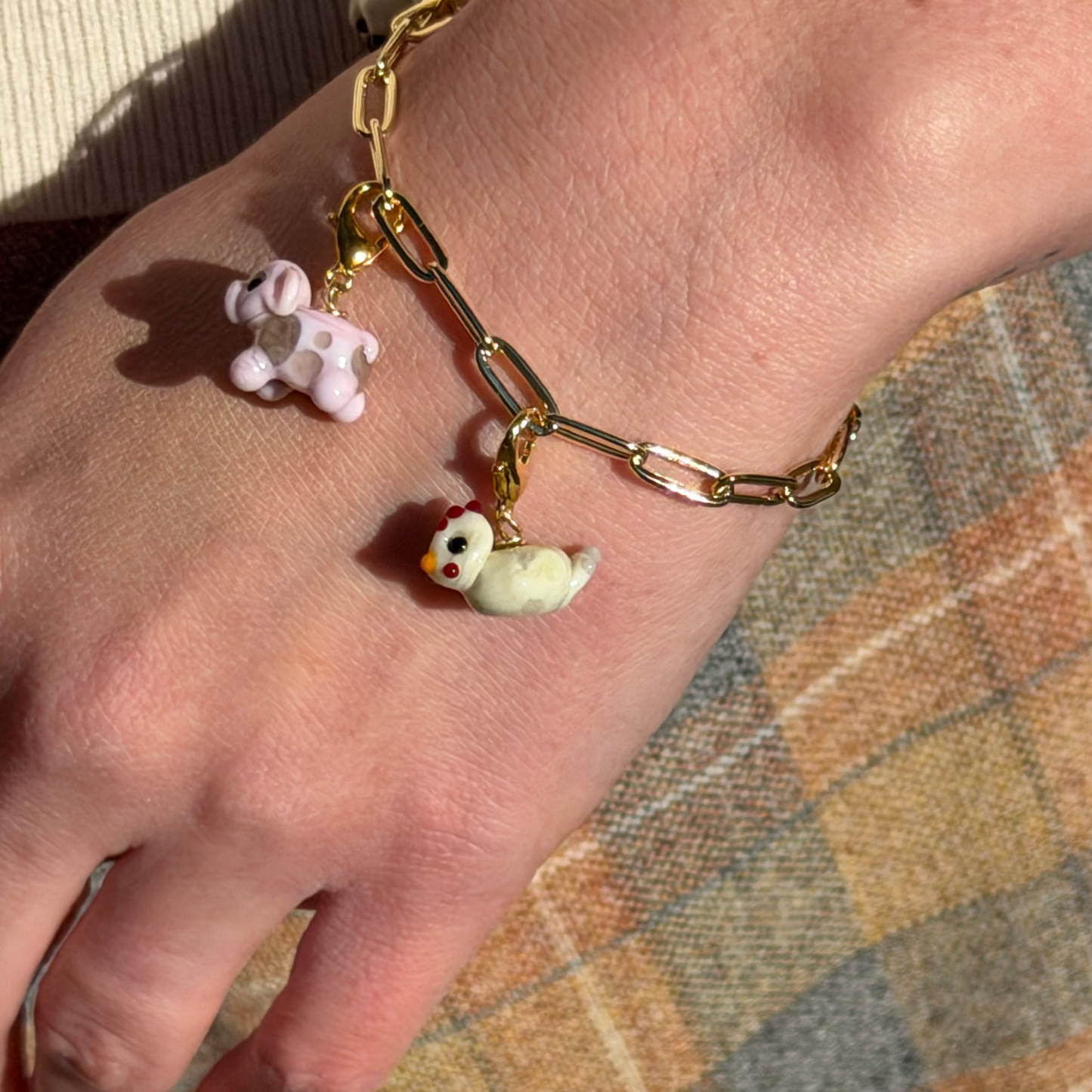 Speckled Hen Charm